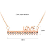 Bullion Gold Love On Top Necklace