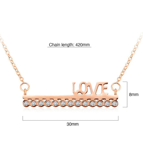 Bullion Gold Love On Top Necklace