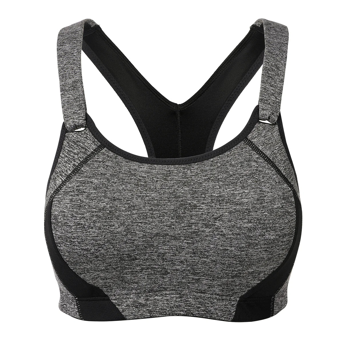 Ultra Max High Performance Padded Wireless Sports Bra - Grey