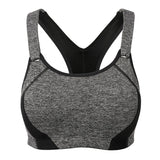 Ultra Max High Performance Padded Wireless Sports Bra - Grey