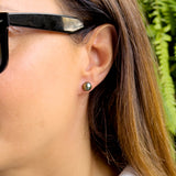 Earrings White Gold 375 - Longueur 18 cm
