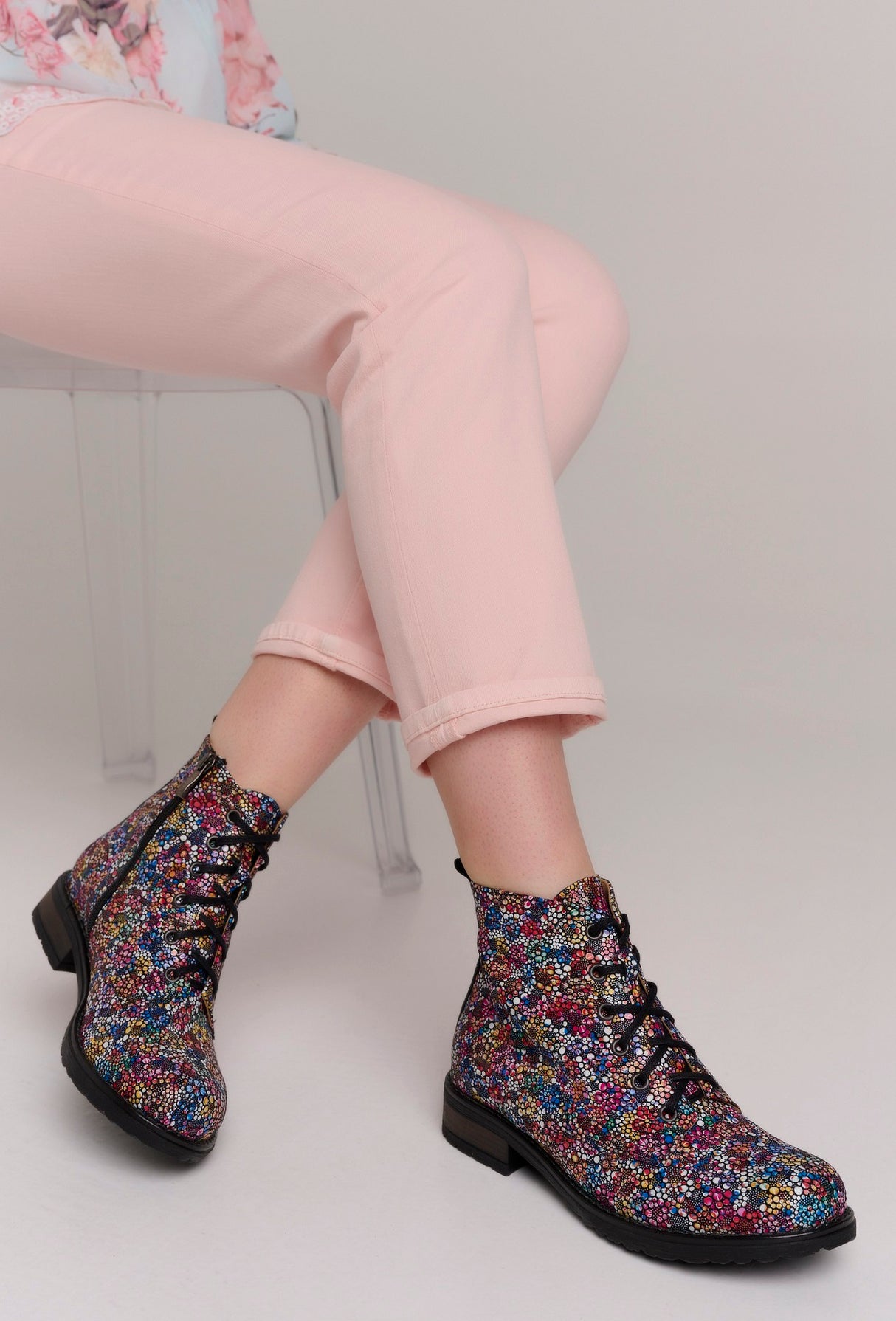 Bosccolo Womens Boots - Flower Multicolor