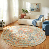 Legacy 853 Blue Round Rug
