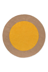 Brink & Campman Habitat Festival Round Yellow 496306 Outdoor Rug