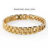 Bullion Gold Lapse Gold Layered Stainless Steel Bracelet