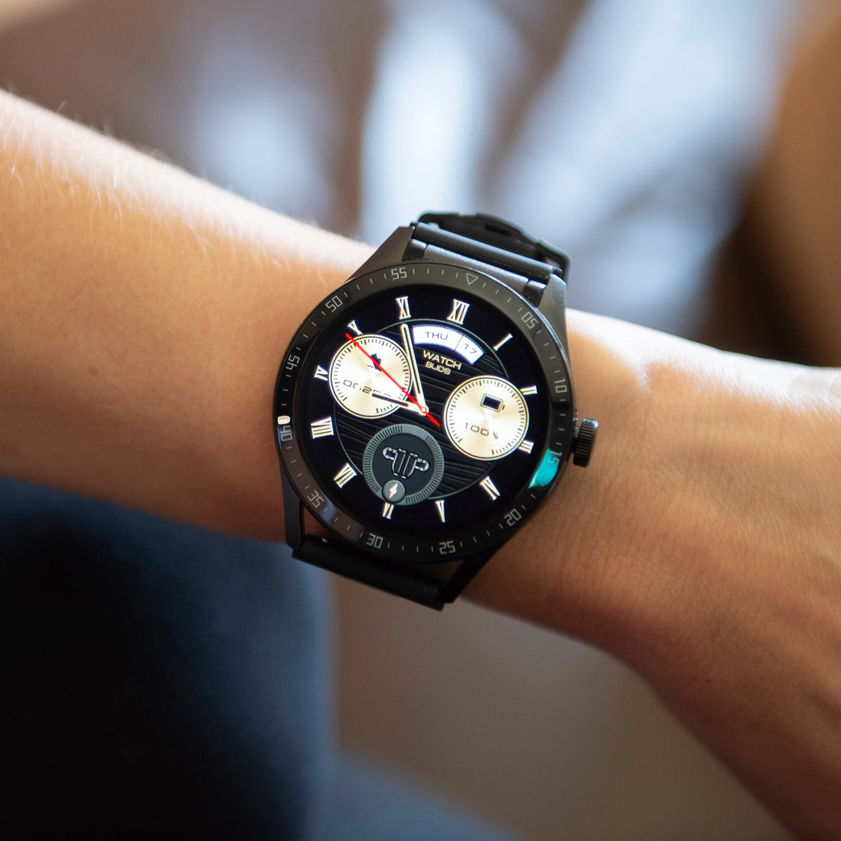 Fitsmart Momentum Audio Smartwatch with Built-in Earbuds 47mm