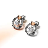 Krystal Couture Felina Love Earrings Embellished with SWAROVSKI Crystals