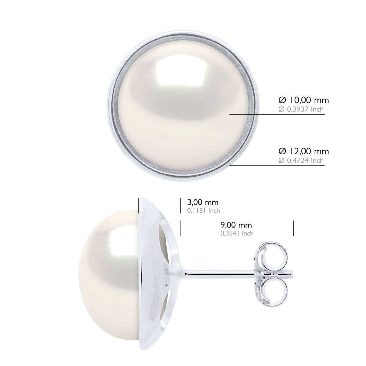 Earrings - Natural White - Longueur 42 cm