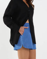 Lost In Lunar Madison Shorts - Cornblue Flower