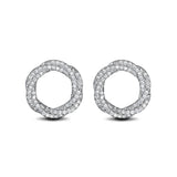 Boxed Cinderella Earrings and Bracelet Set in White Gold