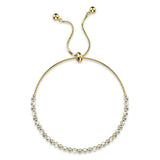 Krystal Couture Tia Gleam Pull-Tie Tennis Bracelet
