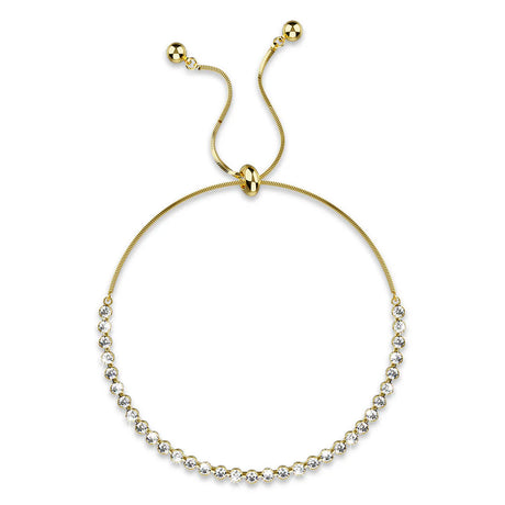 Krystal Couture Tia Gleam Pull-Tie Tennis Bracelet
