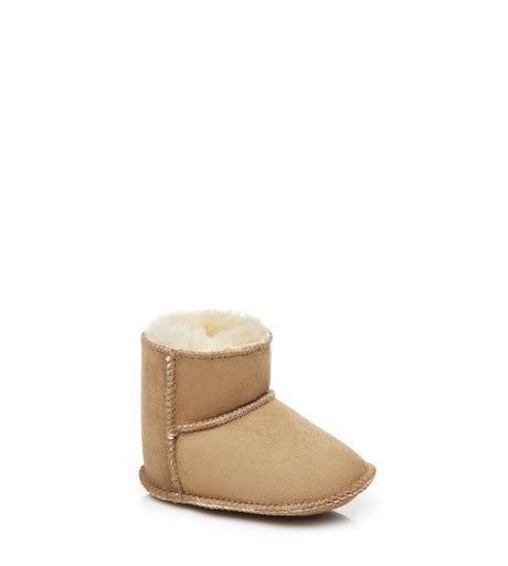 Baby Erin Booties in Chestnut