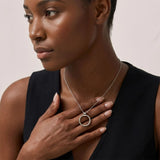 Krystal Couture Orbit of Charm Necklace Embellished with SWAROVSKI Crystal in White Gold