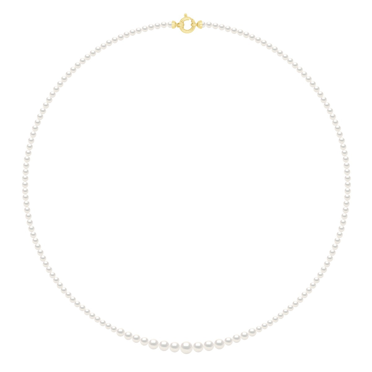 Necklace Chute - Natural White - Length Necklace 55 cm