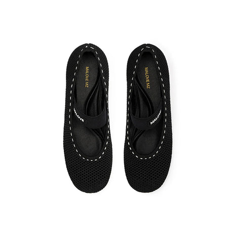 Fishnet Mary Jane Pumps - Black