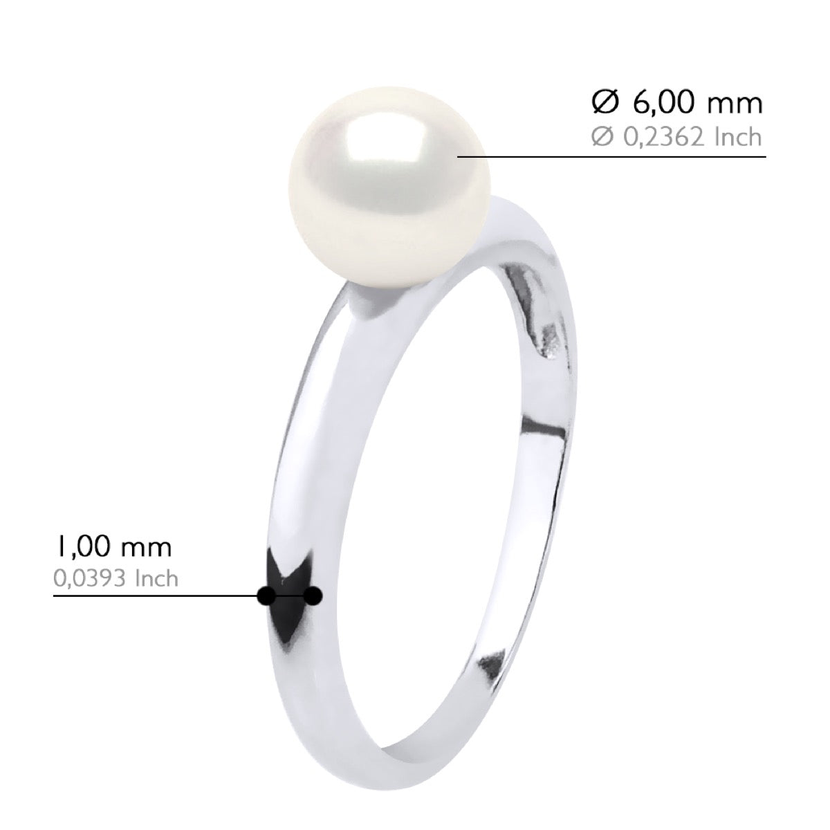 Bangle Ring - Natural White - Longueur 42 cm