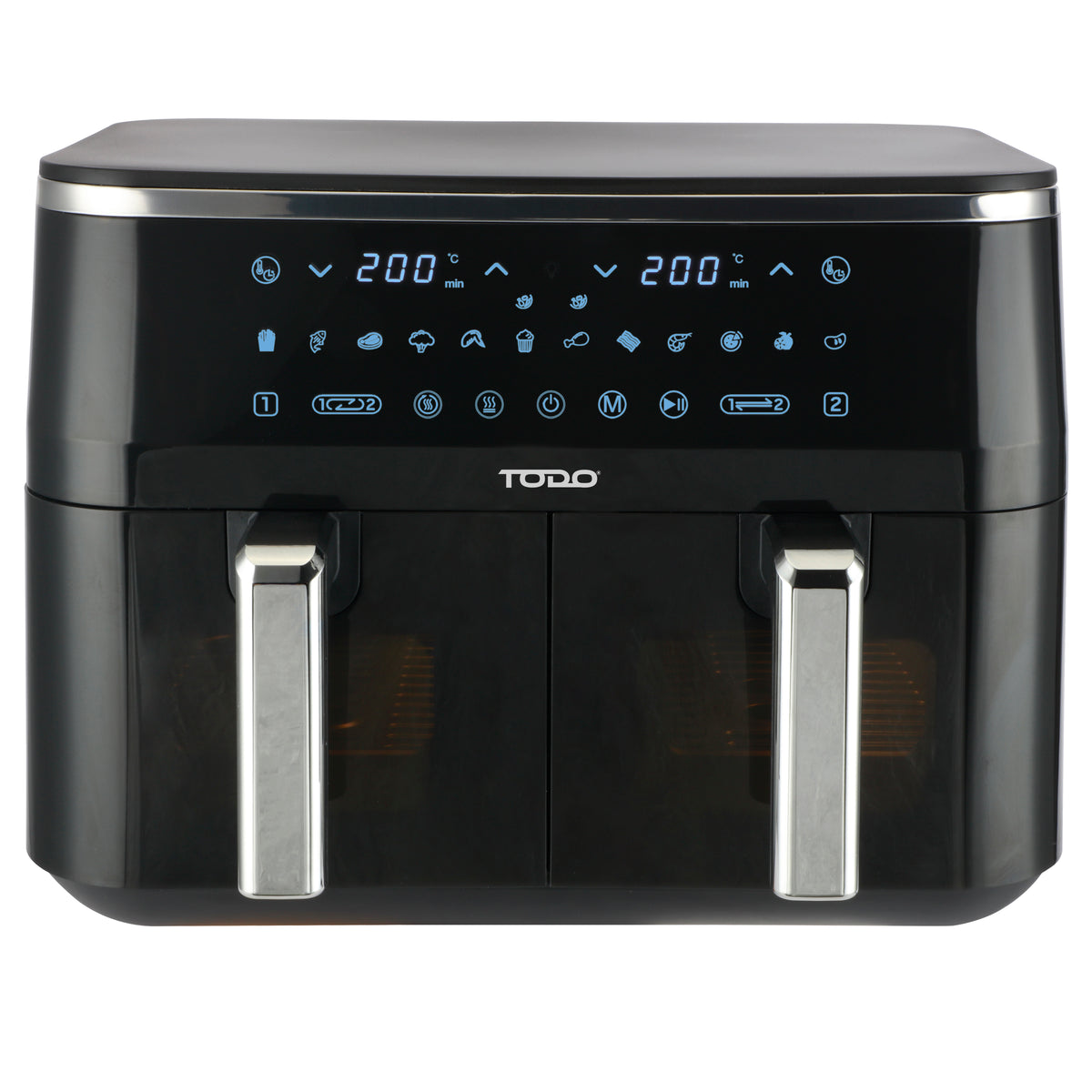 TODO 9L Air Fryer 2400W Dual Basket Digital Control Multi Function Cooker