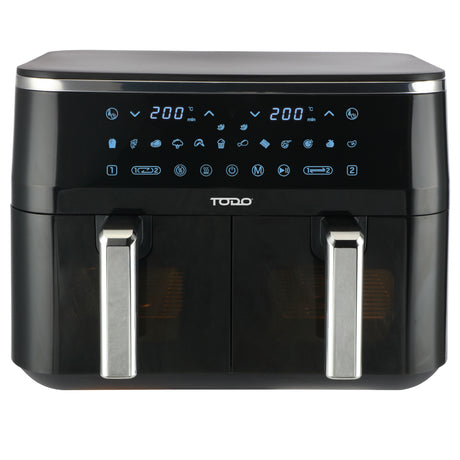 TODO 9L Air Fryer 2400W Dual Basket Digital Control Multi Function Cooker
