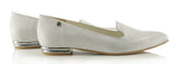 Bosccolo Womens Moccasin Lords - Silver Metalic