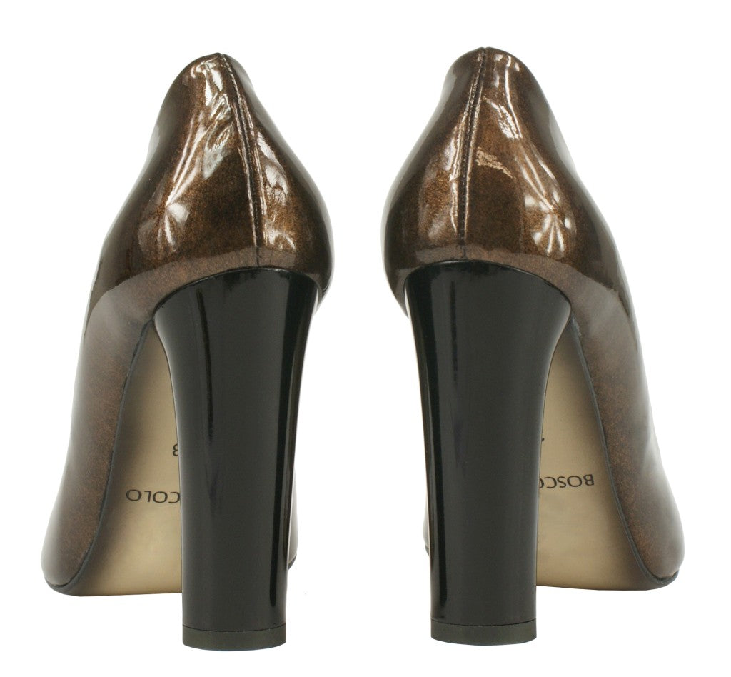 Bosccolo Womens Pumps - Dark Gold