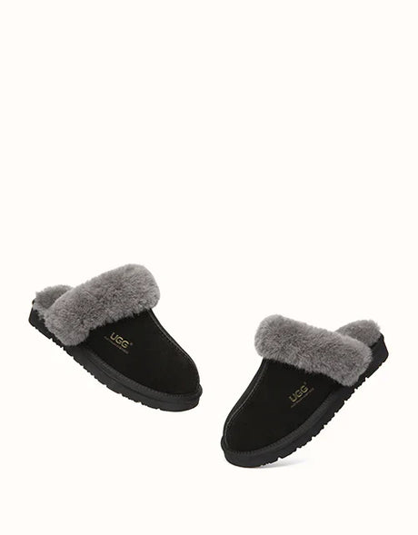 Muffin Slipper in Black