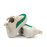 Chunky Platform Knit Sneakers - Green