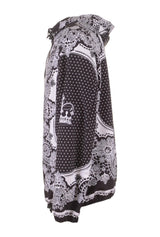 Dolce & Gabbana Men Hooded Printed Zipped Jacket