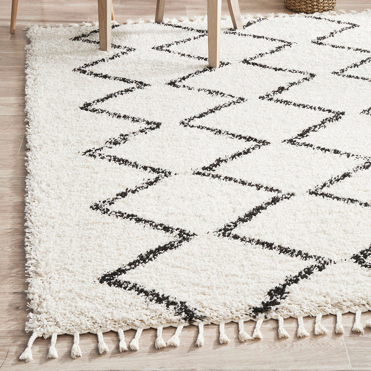 Saffron 11 White Rug