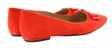 Bosccolo Womens Ballerina - Red Suede