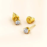 Bullion Gold Medici Glam Gold Stud Earrings