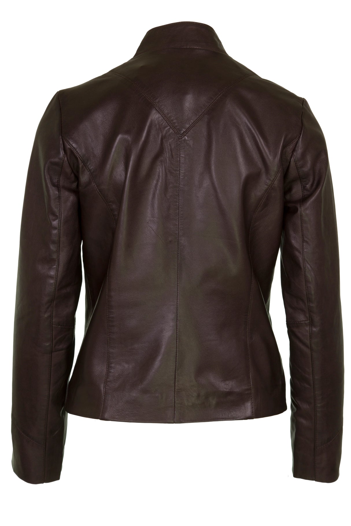 Womens Leather Jacket in Brown