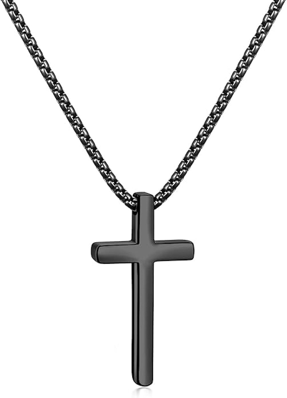 Stephen Oliver Stephen Oliver Black Cross Necklace