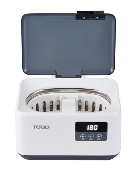 TODO Ultrasonic Cleaner Sonic Wave Jewellery Cleaner Blue LED 600ml Stainless Steel Tank 5 Mode