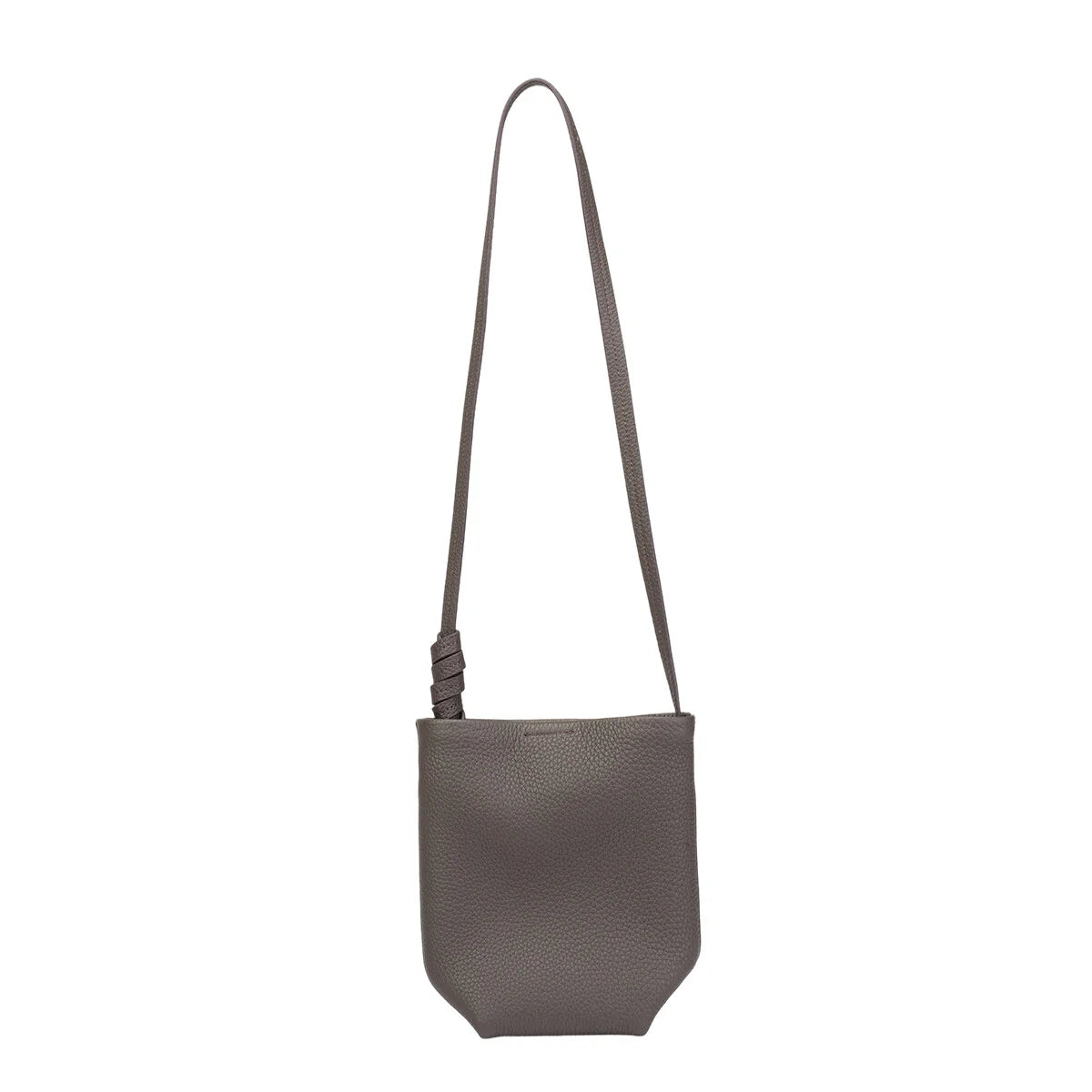 BAMEI Genuine Tuscany Leather Mini Bucket Bag - Chocolate