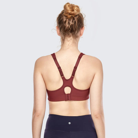 No Bounce High Support Workout Bra - Brown
