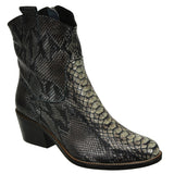 Bosccolo Womenscowgirl Boots - Grey Python