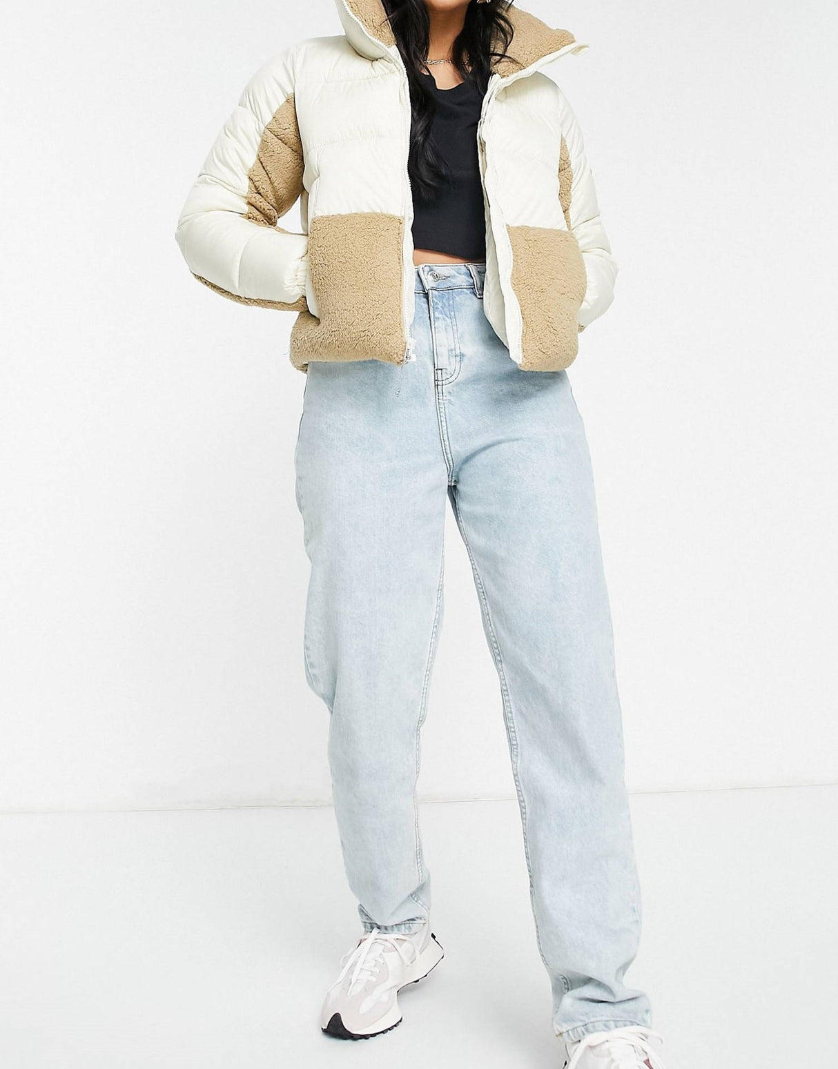Columbia Leadbetter Point Sherpa Jacket In Cream