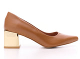 Bosccolo Womens Pumps - Beige/Gold