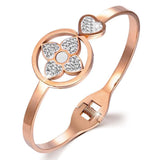 Bullion Gold Lucky Love Hinged Bangle