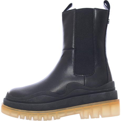Steve Madden Challenger Refined Chelsea Boots With Transluscent Soles In Black