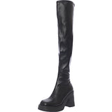 Steve Madden Upsurge 90S Over The Knee Heeled Boots In Black