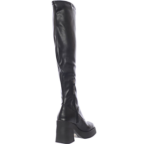 Steve Madden Upsurge 90S Over The Knee Heeled Boots In Black