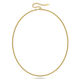 Bullion Gold Rope Link Chain Gold Plated Necklace