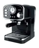 TODO Espresso Coffee Machine Maker Automatic 15 Bar Pump 1.25L - Black
