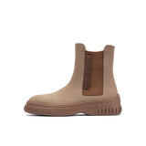 Knit Chelsea Ankle Boots - Mocha