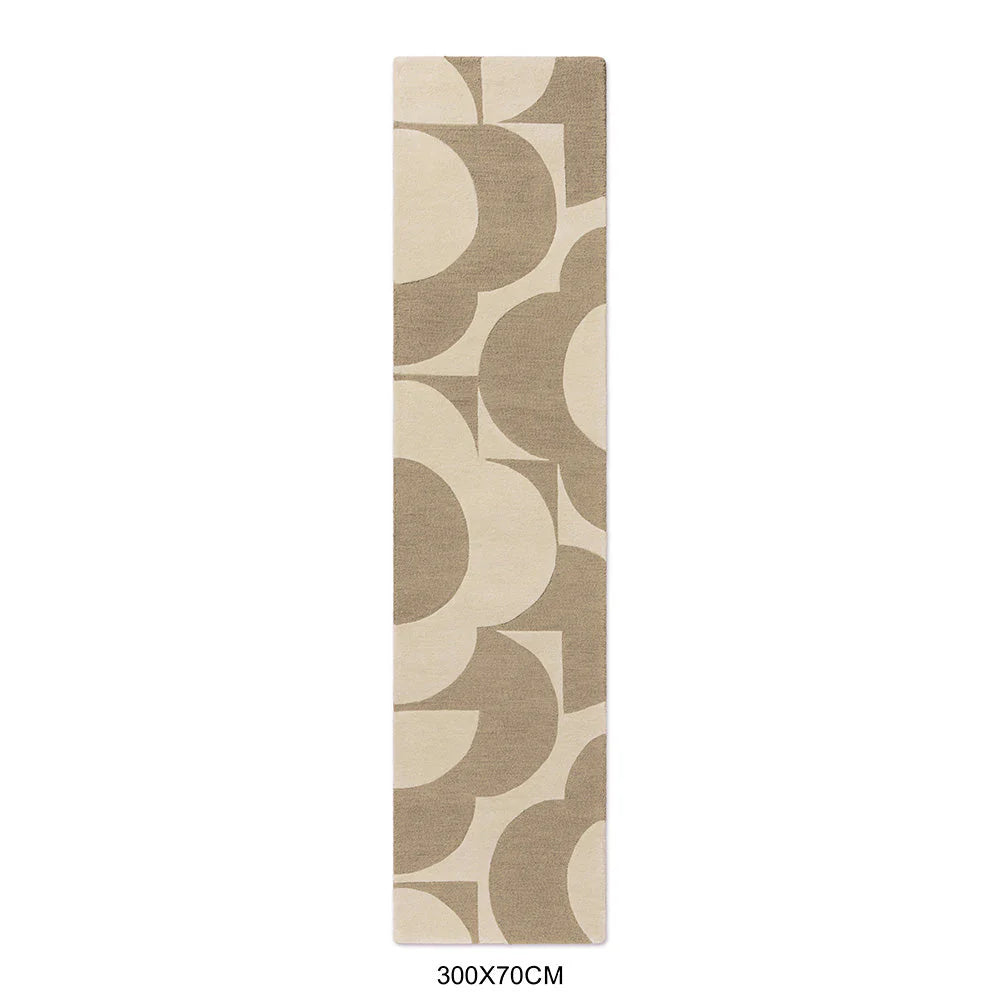 Orla Kiely Prism Flower Mushroom - Ecru 158009 Runner Rug