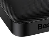 Baseus Power Bank 10000mAh 20W Fast Charge USB Type-C Type-A Digital Display  - Black