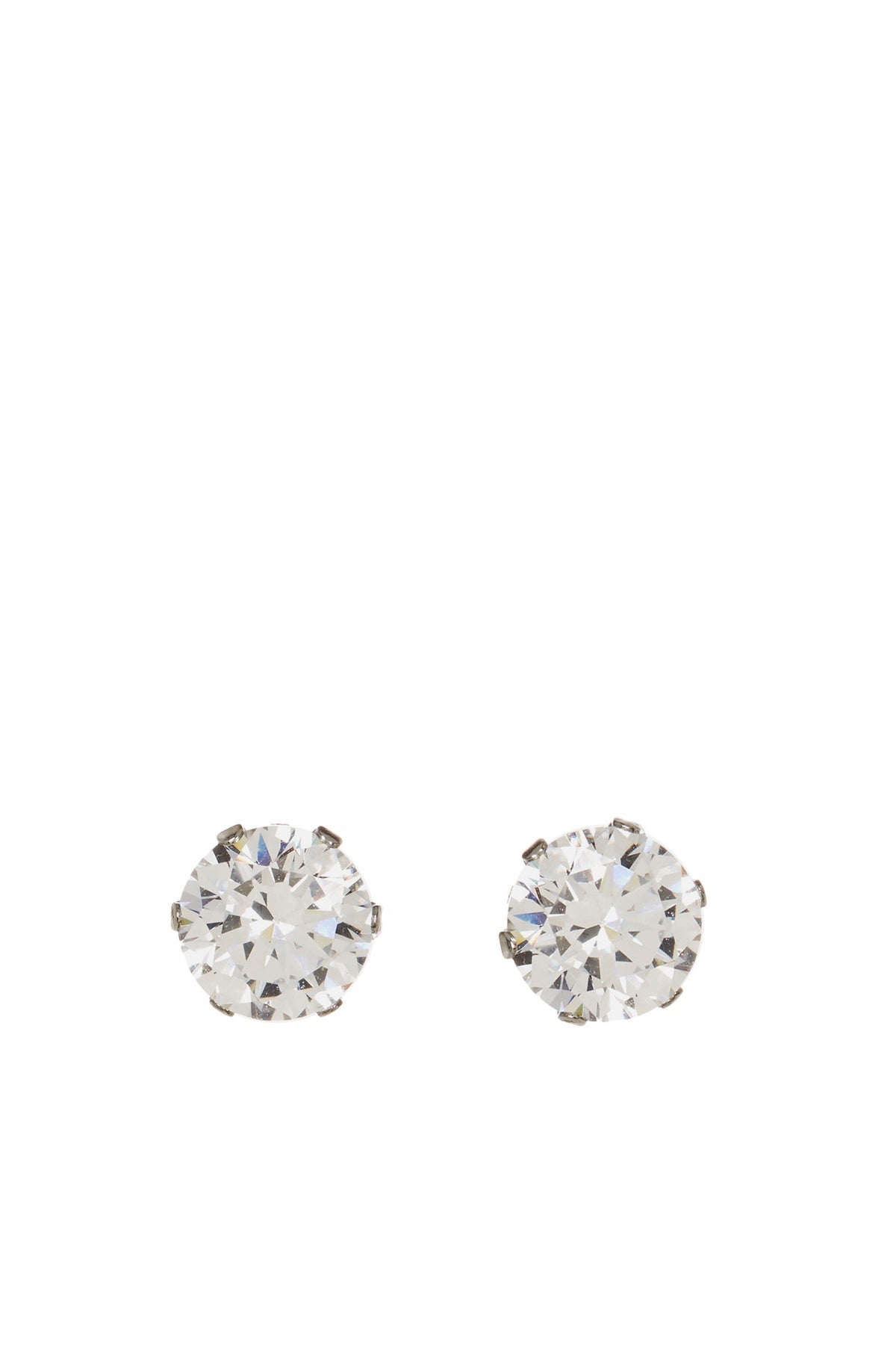 Stephen Oliver Silver Plated Cz Stud Earrings