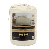 Royal Comfort Coverlet Set - Queen - Beige